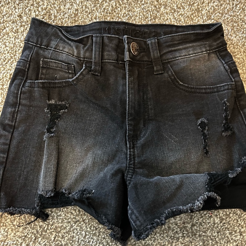 Justice denim shorts